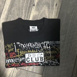 Pro Club Black Graphic Tee